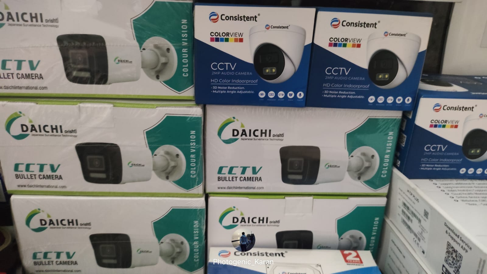Consistent and Daichi Color Vision CCTV Bullet and Dome Stock Patna